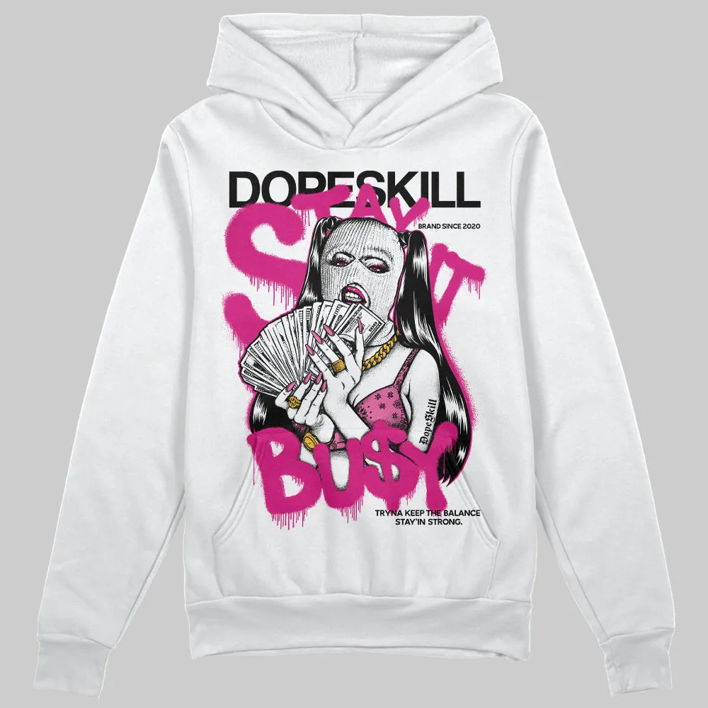 Rick RO Pink Leather Sneakers DopeSkill Hoodie Sweatshirt Stay It Busy Graphic sold by DopeSkill product image thumbnail 2