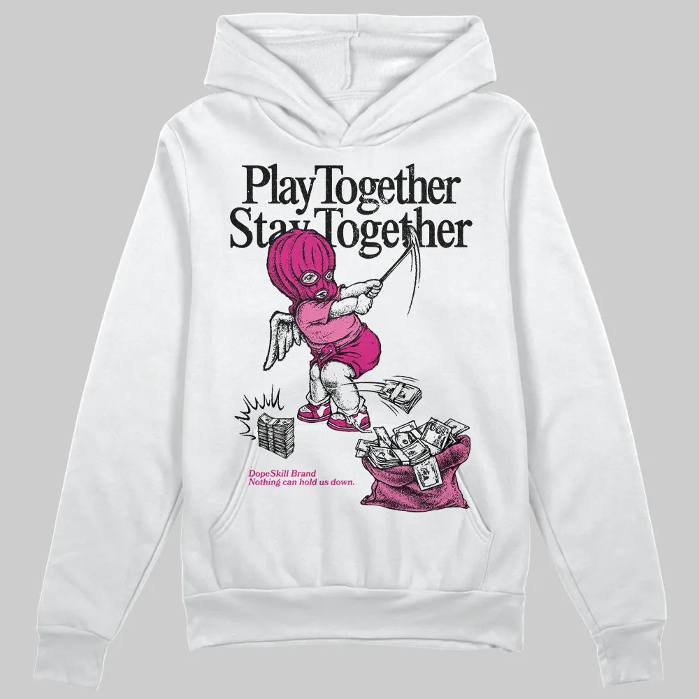 Rick RO Pink Leather Sneakers DopeSkill Hoodie Sweatshirt Play together, Stay together Graphic sold by DopeSkill product image thumbnail 2