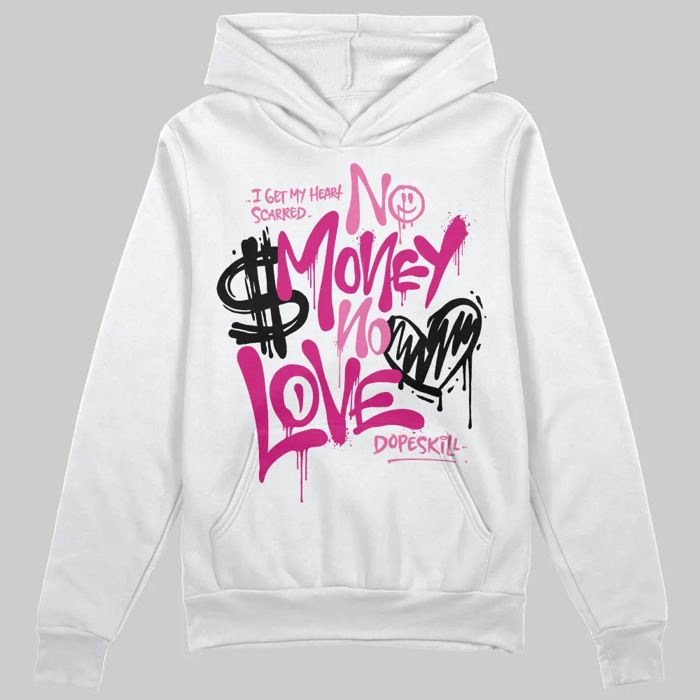 Rick RO Pink Leather Sneakers DopeSkill Hoodie Sweatshirt No Money No Love Typo Graphic sold by DopeSkill product image thumbnail 2