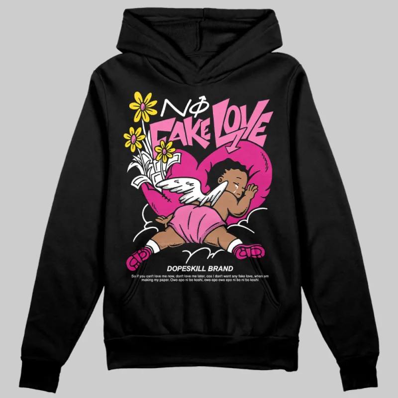 Rick RO Pink Leather Sneakers DopeSkill Hoodie Sweatshirt No Fake Love Graphic sold by DopeSkill