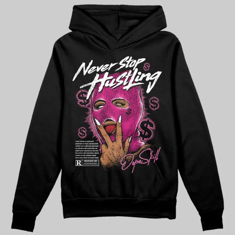 Rick RO Pink Leather Sneakers DopeSkill Hoodie Sweatshirt Never Stop Hustling Graphic sold by DopeSkill
