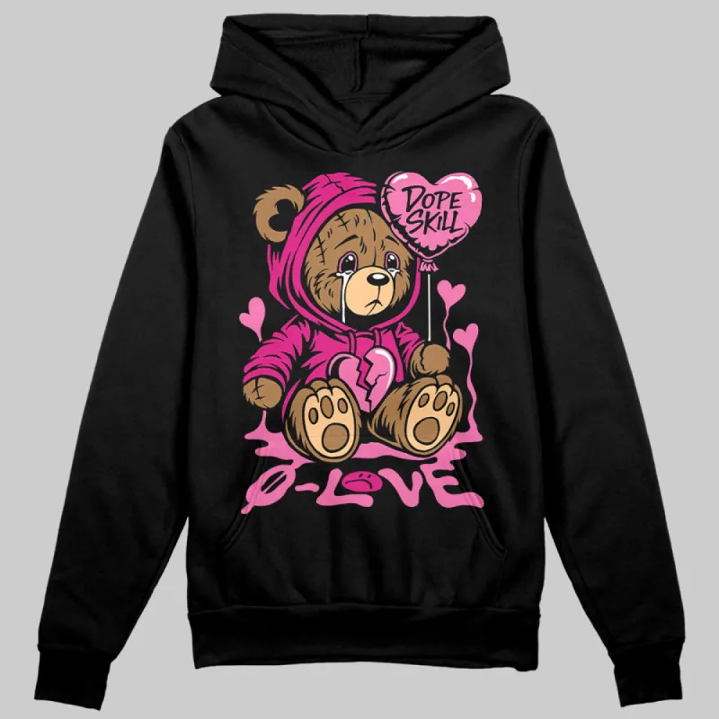 Rick RO Pink Leather Sneakers DopeSkill Hoodie Sweatshirt Broken Bear Graphic sold by DopeSkill