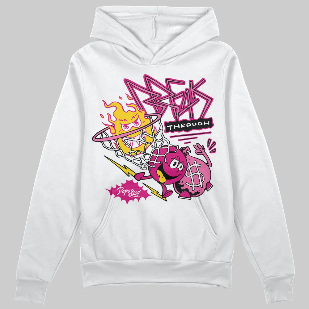 Rick RO Pink Leather Sneakers DopeSkill Hoodie Sweatshirt Break Through Graphic sold by DopeSkill product image thumbnail 2