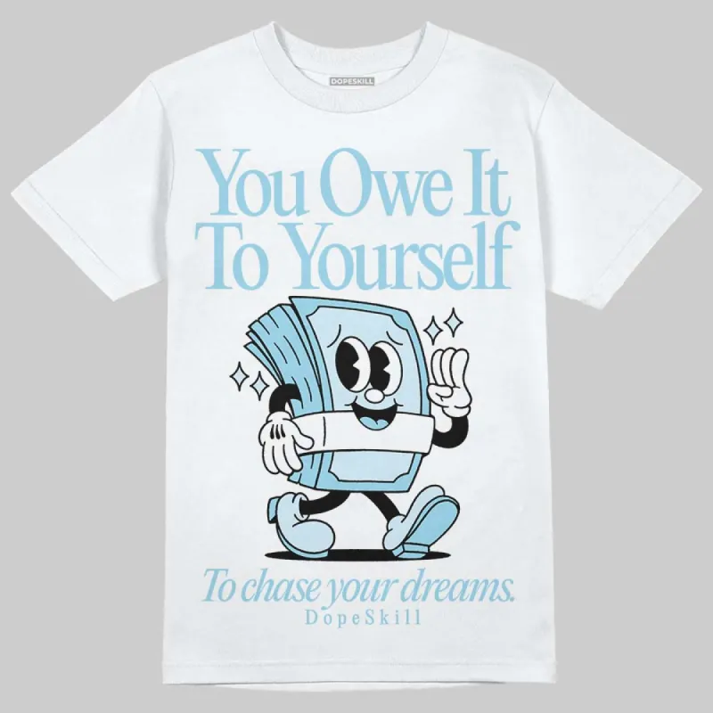 Knu Stack Vintage Satin Dream Blue DopeSkill T-Shirt Owe It To Yourself Graphic sold by DopeSkill
