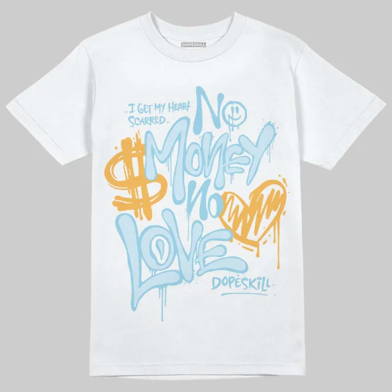 Knu Stack Vintage Satin Dream Blue DopeSkill T-Shirt No Money No Love Typo Graphic sold by DopeSkill