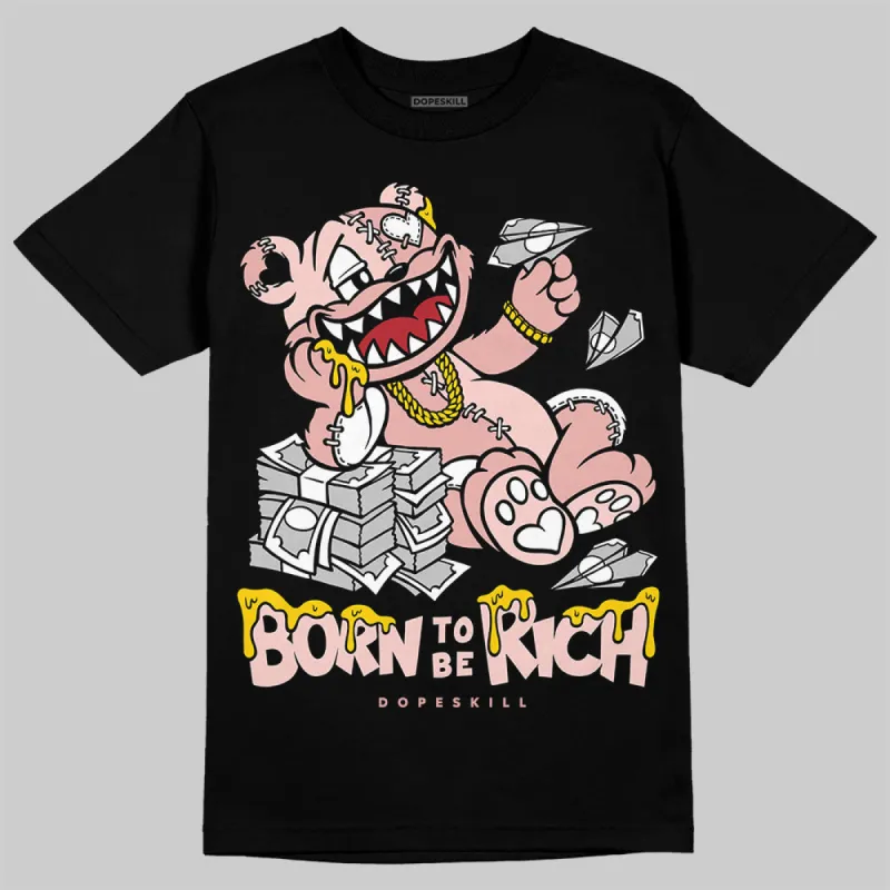 Leather Curb Glitter Pale Pink DopeSkill T-Shirt Born To Be Rich Graphic sold by DopeSkill