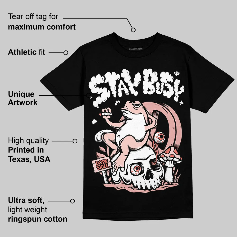 Leather Curb Glitter Pale Pink DopeSkill T-Shirt Stay Busy Graphic sold by DopeSkill product image thumbnail 3