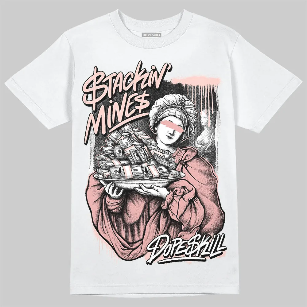 Leather Curb Glitter Pale Pink DopeSkill T-Shirt Stackin Mines Graphic sold by DopeSkill product image thumbnail 2