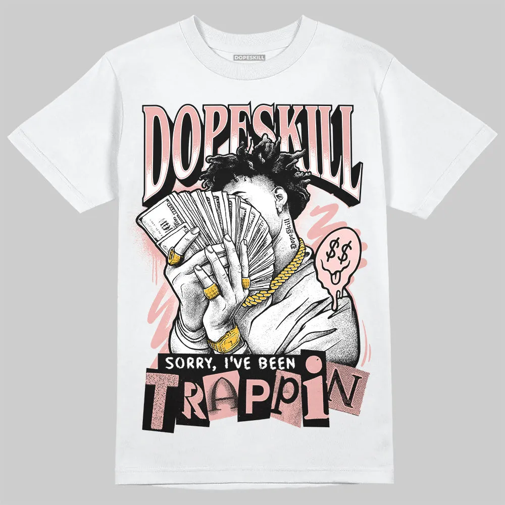 Leather Curb Glitter Pale Pink DopeSkill T-Shirt Sorry I've Been Trappin Graphic sold by DopeSkill product image thumbnail 2