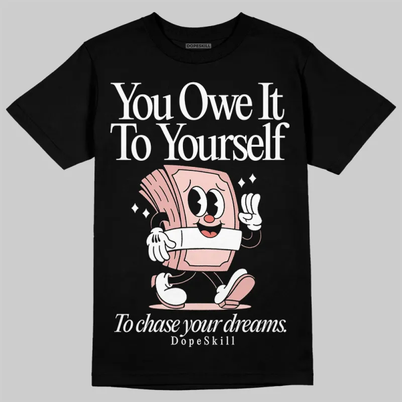 Leather Curb Glitter Pale Pink DopeSkill T-Shirt Owe It To Yourself Graphic sold by DopeSkill