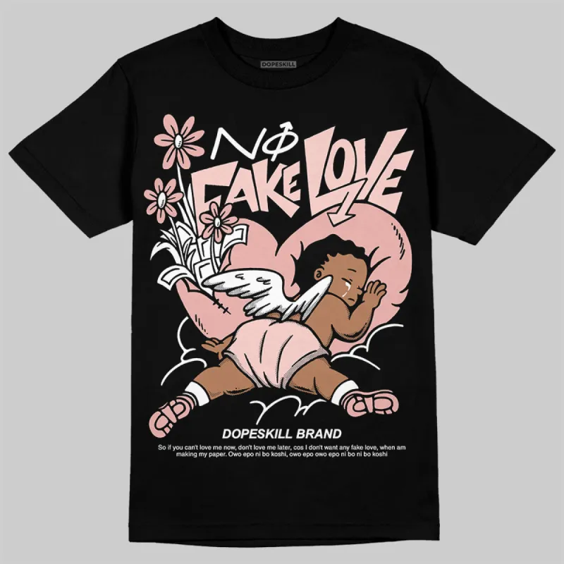 Leather Curb Glitter Pale Pink DopeSkill T-Shirt No Fake Love Graphic sold by DopeSkill
