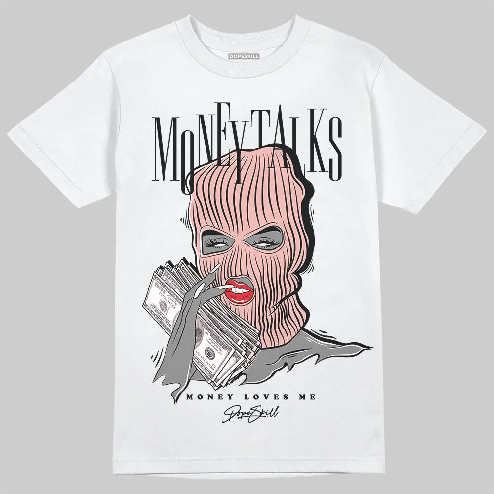 Leather Curb Glitter Pale Pink DopeSkill T-Shirt Money Talks Graphic sold by DopeSkill product image thumbnail 2