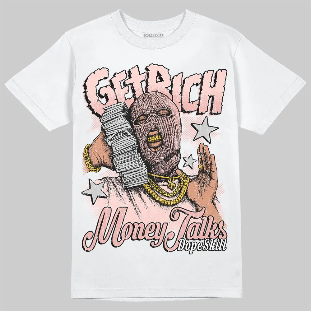 Leather Curb Glitter Pale Pink DopeSkill T-Shirt Get Rich Graphic sold by DopeSkill product image thumbnail 2