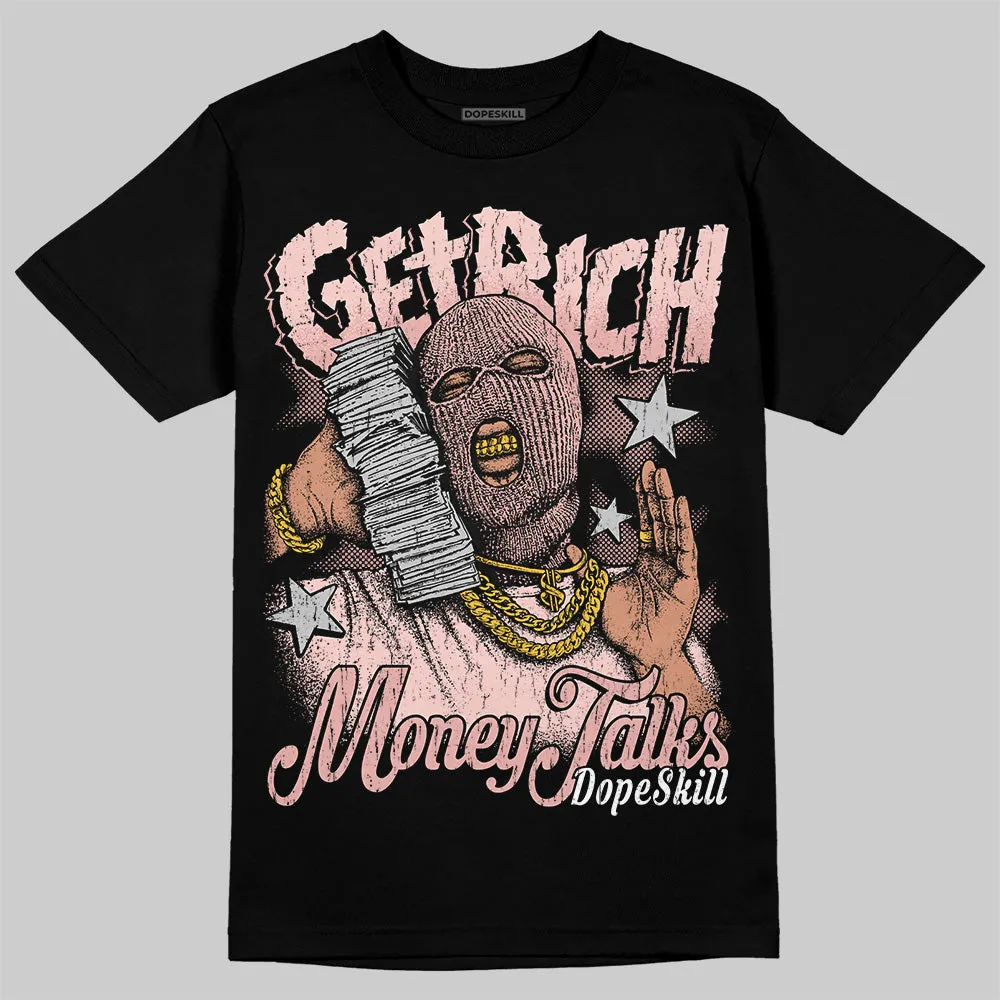 Leather Curb Glitter Pale Pink DopeSkill T-Shirt Get Rich Graphic sold by DopeSkill