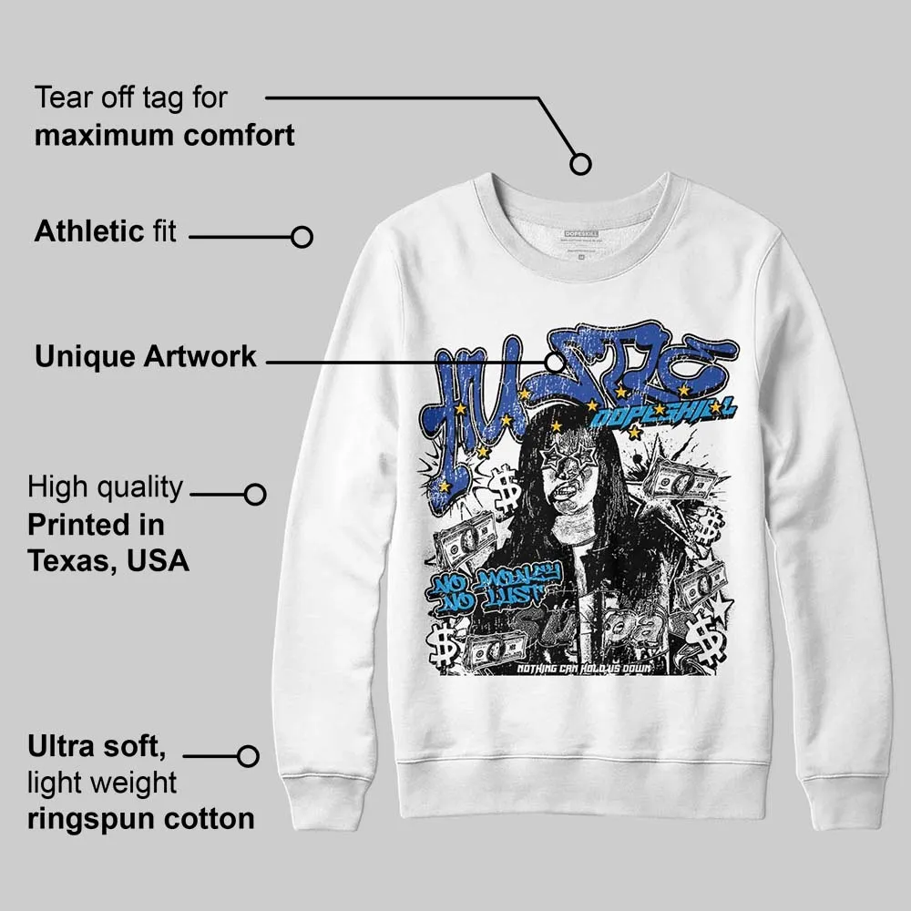 Royal Blue Collection DopeSkill Sweatshirt No Money No Lust Graphic sold by DopeSkill product image thumbnail 3