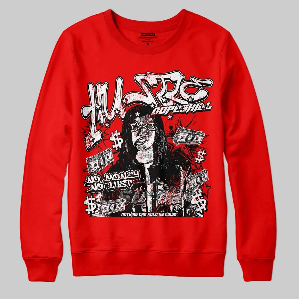 Red Collection DopeSkill Sweatshirt No Money No Lust Graphic sold by DopeSkill product image thumbnail 3