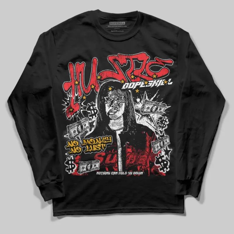 Red Collection DopeSkill Long Sleeve T-Shirt No Money No Lust Graphic sold by DopeSkill