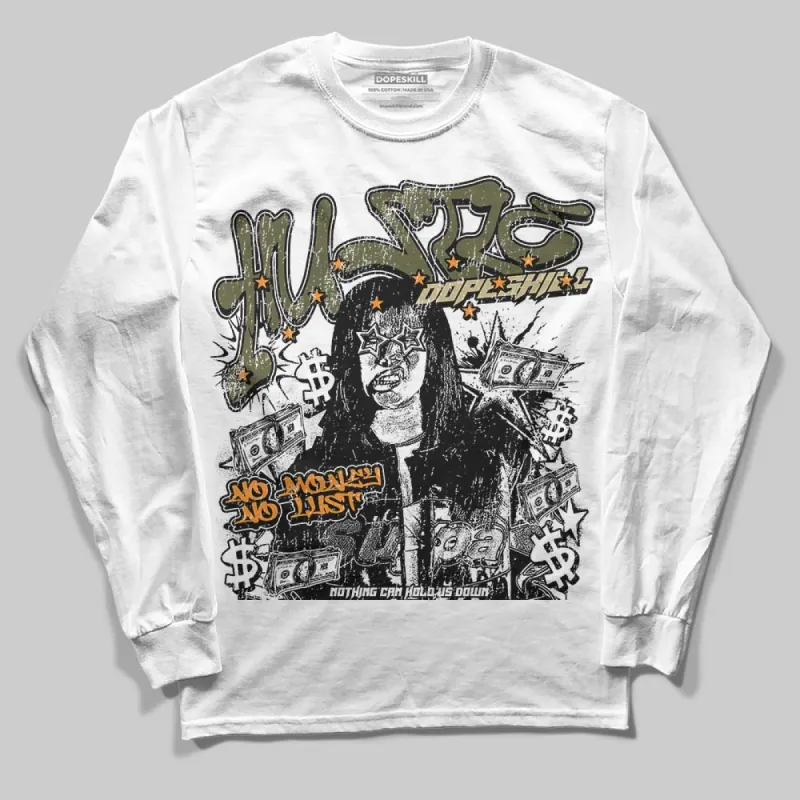 Olive Collection DopeSkill Long Sleeve T-Shirt No Money No Lust Graphic sold by DopeSkill