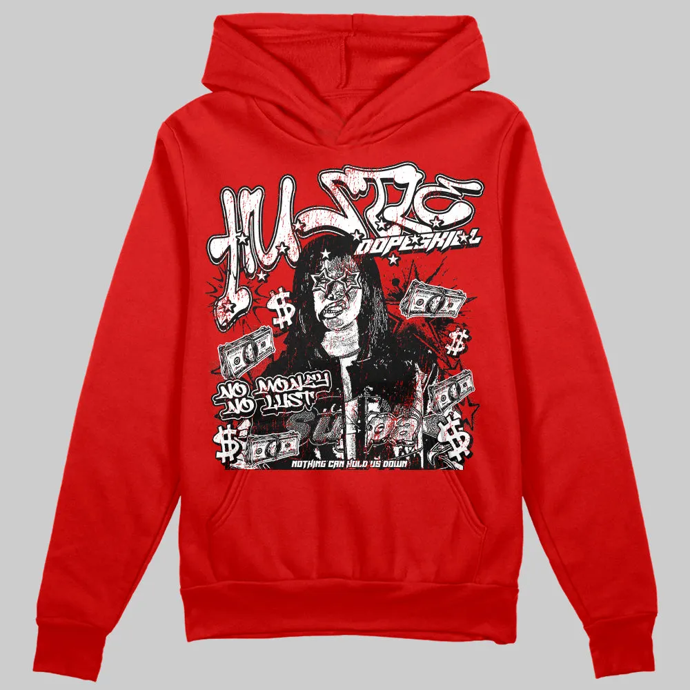 Red Collection DopeSkill Hoodie Sweatshirt No Money No Lust Graphic sold by DopeSkill product image thumbnail 3
