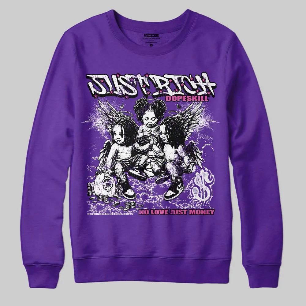 PURPLE Collection DopeSkill Sweatshirt Just Rich Graphic sold by DopeSkill product image thumbnail 3