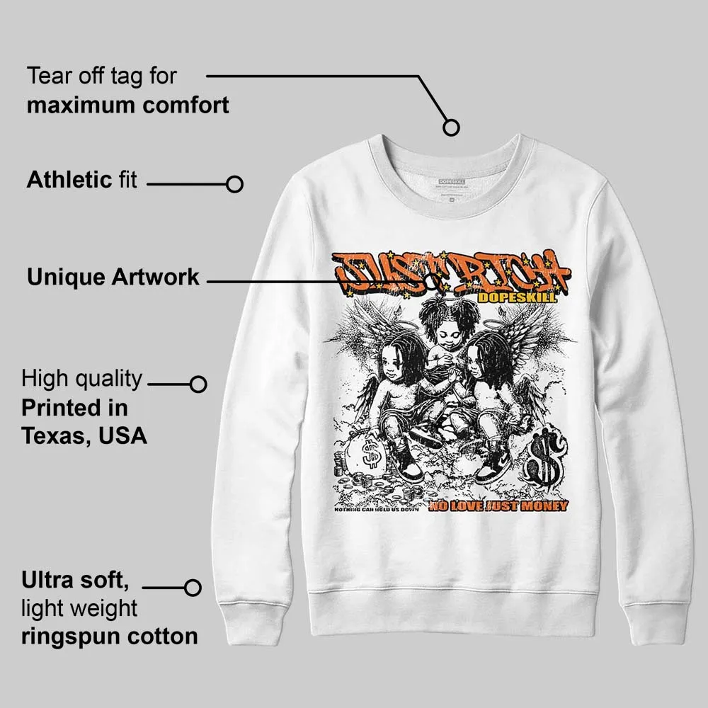 Orange Black White DopeSkill Sweatshirt Just Rich Graphic sold by DopeSkill product image thumbnail 3