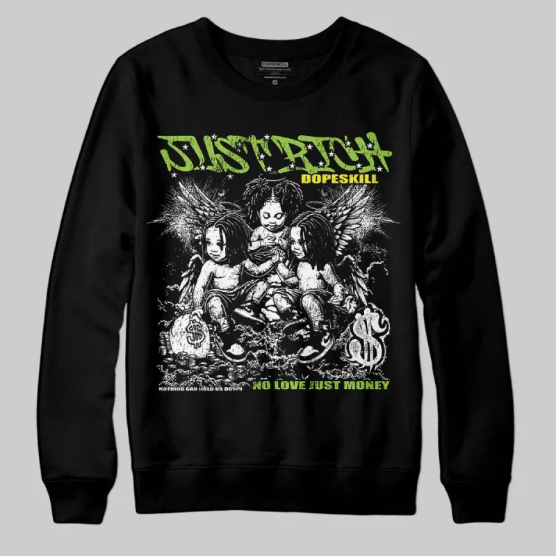 Neon Green Collection DopeSkill Sweatshirt Just Rich Graphic sold by DopeSkill