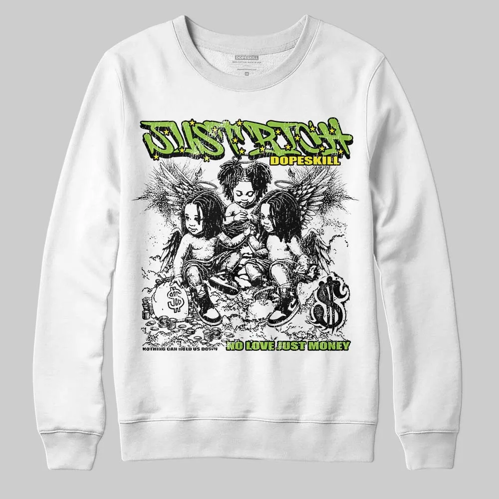 Neon Green Collection DopeSkill Sweatshirt Just Rich Graphic sold by DopeSkill product image thumbnail 2