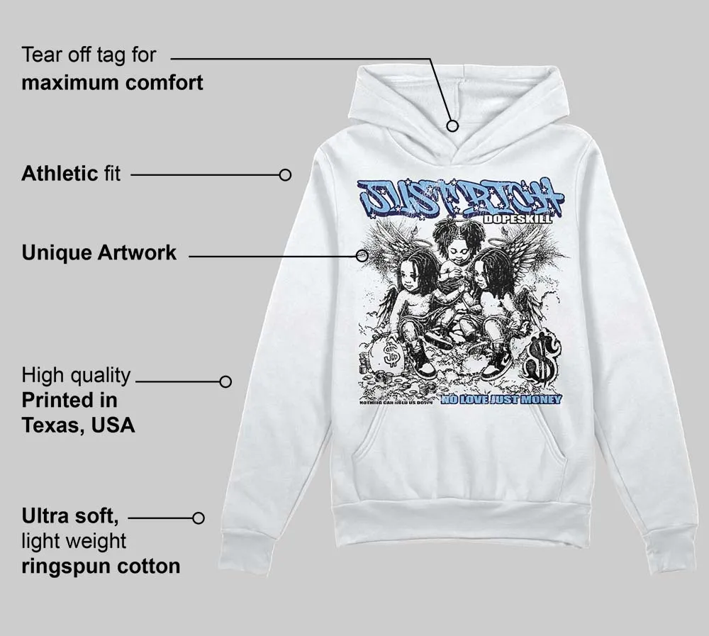 University Blue Collection DopeSkill Hoodie Sweatshirt Just Rich Graphic sold by DopeSkill product image thumbnail 3