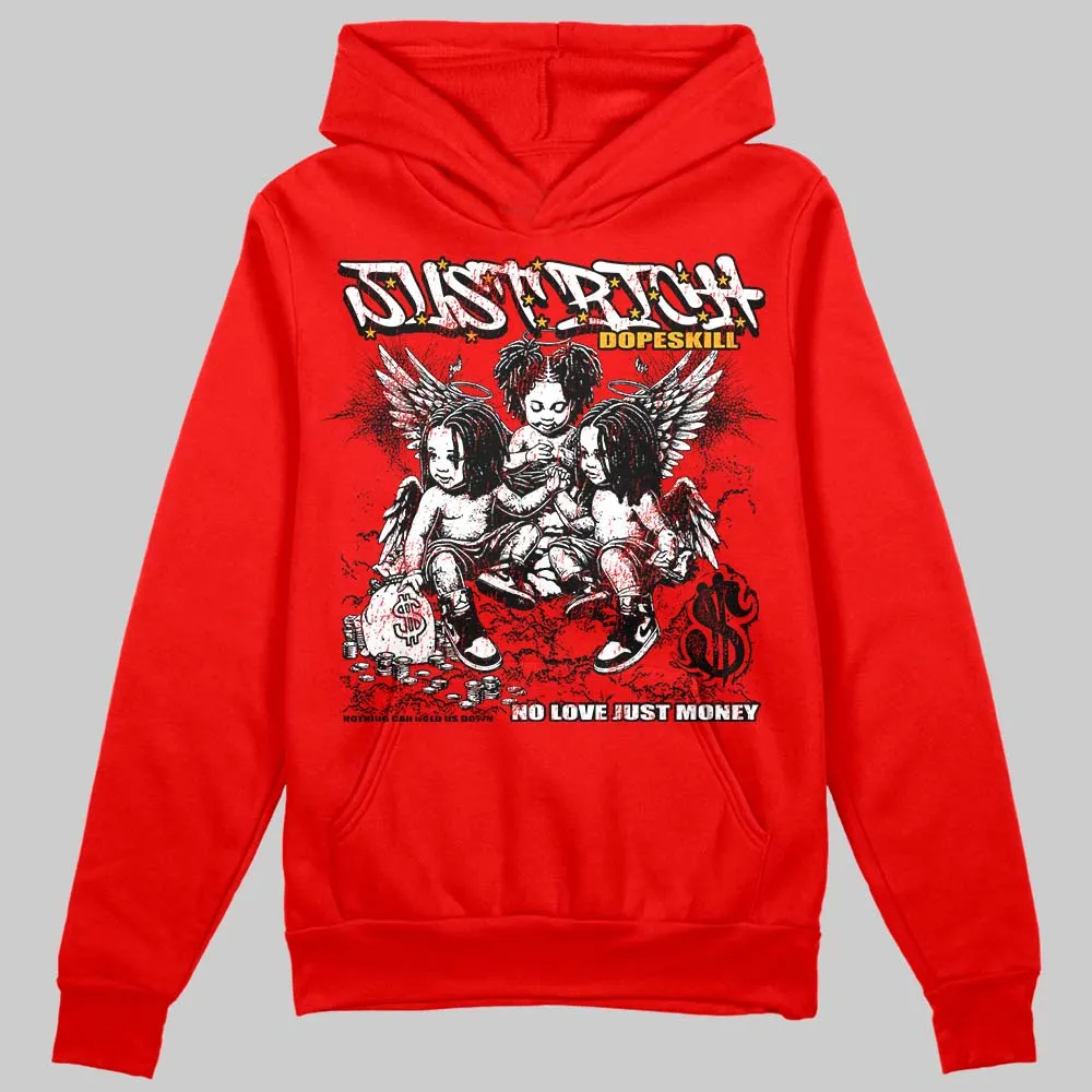 Red Collection DopeSkill Hoodie Sweatshirt Just Rich Graphic sold by DopeSkill product image thumbnail 3