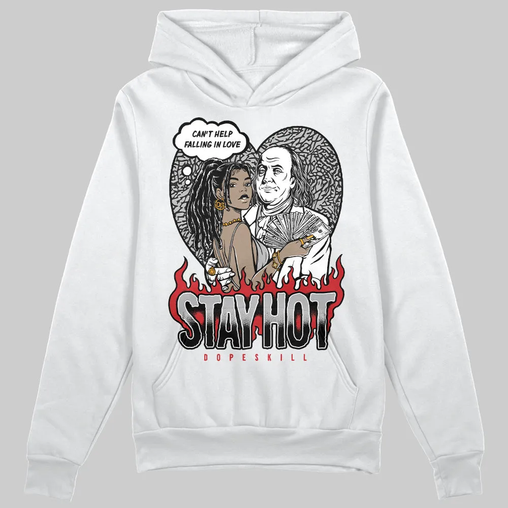 Black Cement 3s DopeSkill Hoodie Sweatshirt Stay Hot Graphic sold by DopeSkill product image thumbnail 2