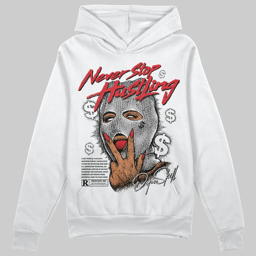 Black Cement 3s DopeSkill Hoodie Sweatshirt Never Stop Hustling Graphic sold by DopeSkill product image thumbnail 2