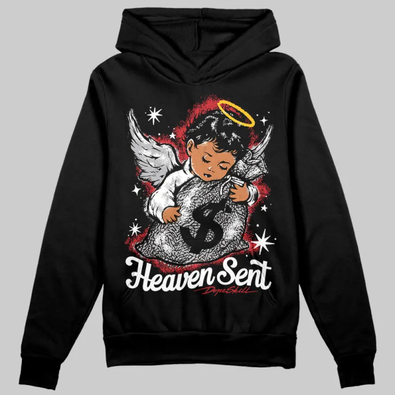 Black Cement 3s DopeSkill Hoodie Sweatshirt Heaven Sent Graphic sold by DopeSkill