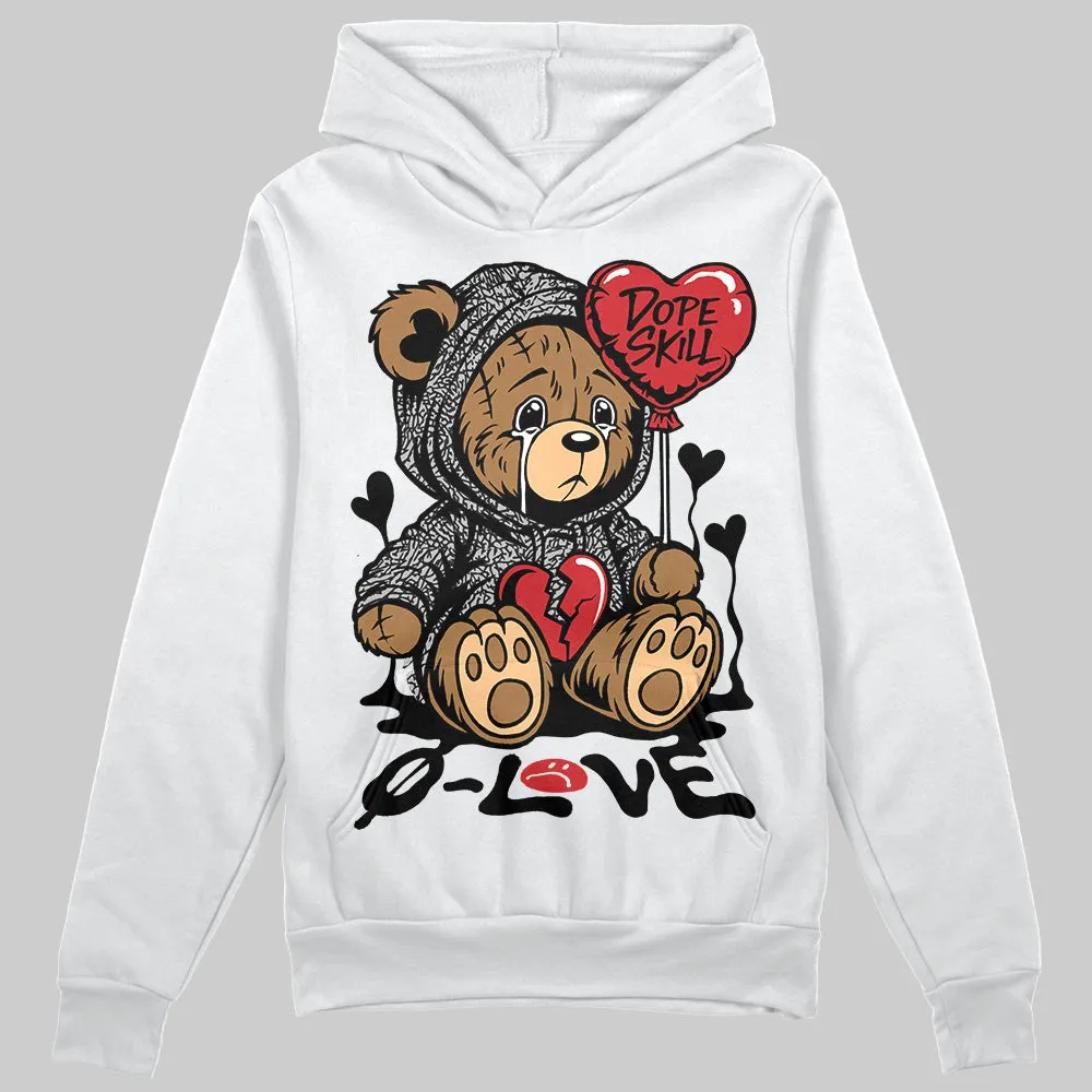 Black Cement 3s DopeSkill Hoodie Sweatshirt Broken Bear Graphic sold by DopeSkill product image thumbnail 2
