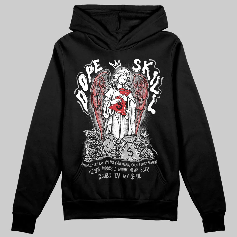 Black Cement 3s DopeSkill Hoodie Sweatshirt Angels Graphic sold by DopeSkill