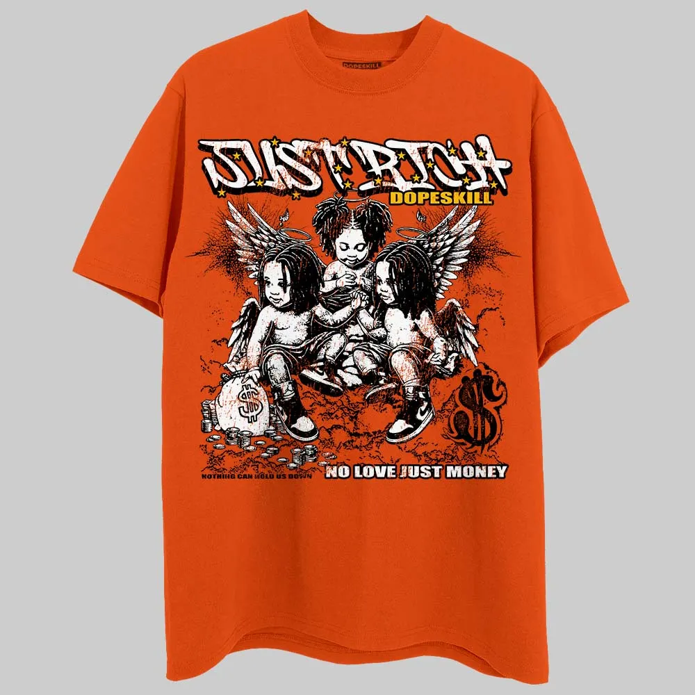 Orange Black White DopeSkill T-Shirt Just Rich Graphic sold by DopeSkill product image thumbnail 3