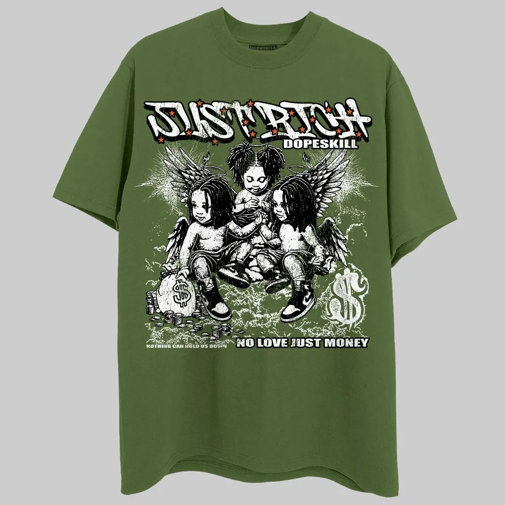 Olive Collection DopeSkill T-Shirt Just Rich Graphic sold by DopeSkill product image thumbnail 3