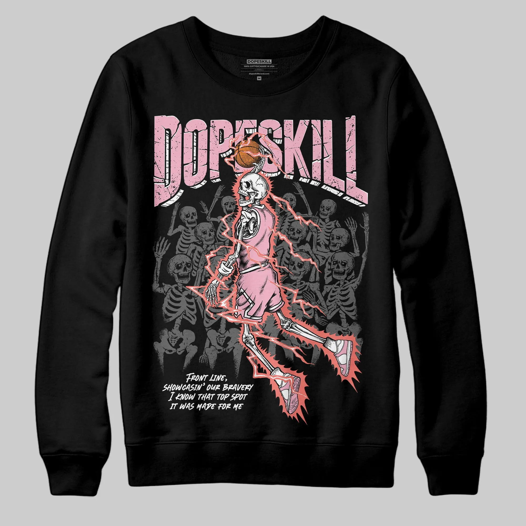 Stars Court White/Pink DopeSkill Sweatshirt Thunder Dunk Graphic sold by DopeSkill
