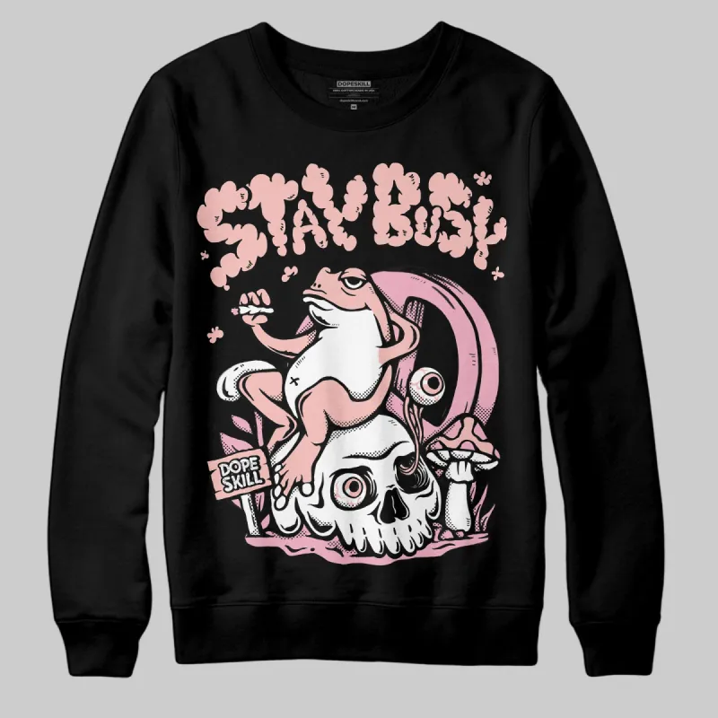 Stars Court White/Pink DopeSkill Sweatshirt Stay Busy Graphic sold by DopeSkill