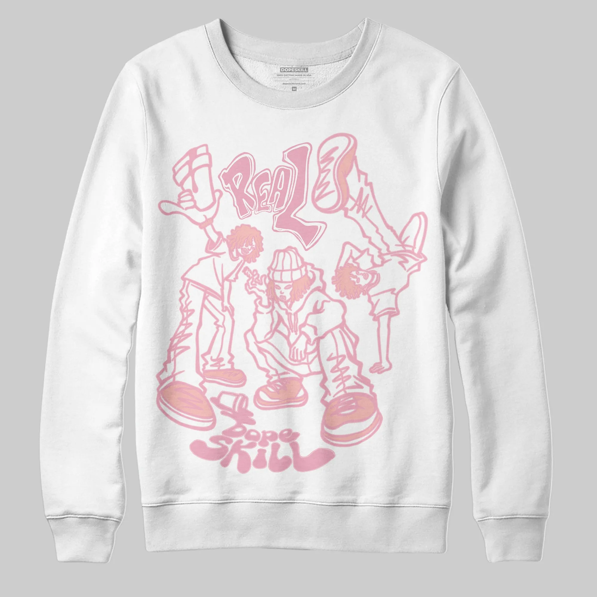 Stars Court White/Pink DopeSkill Sweatshirt Real Y2K Players Graphic sold by DopeSkill product image thumbnail 2