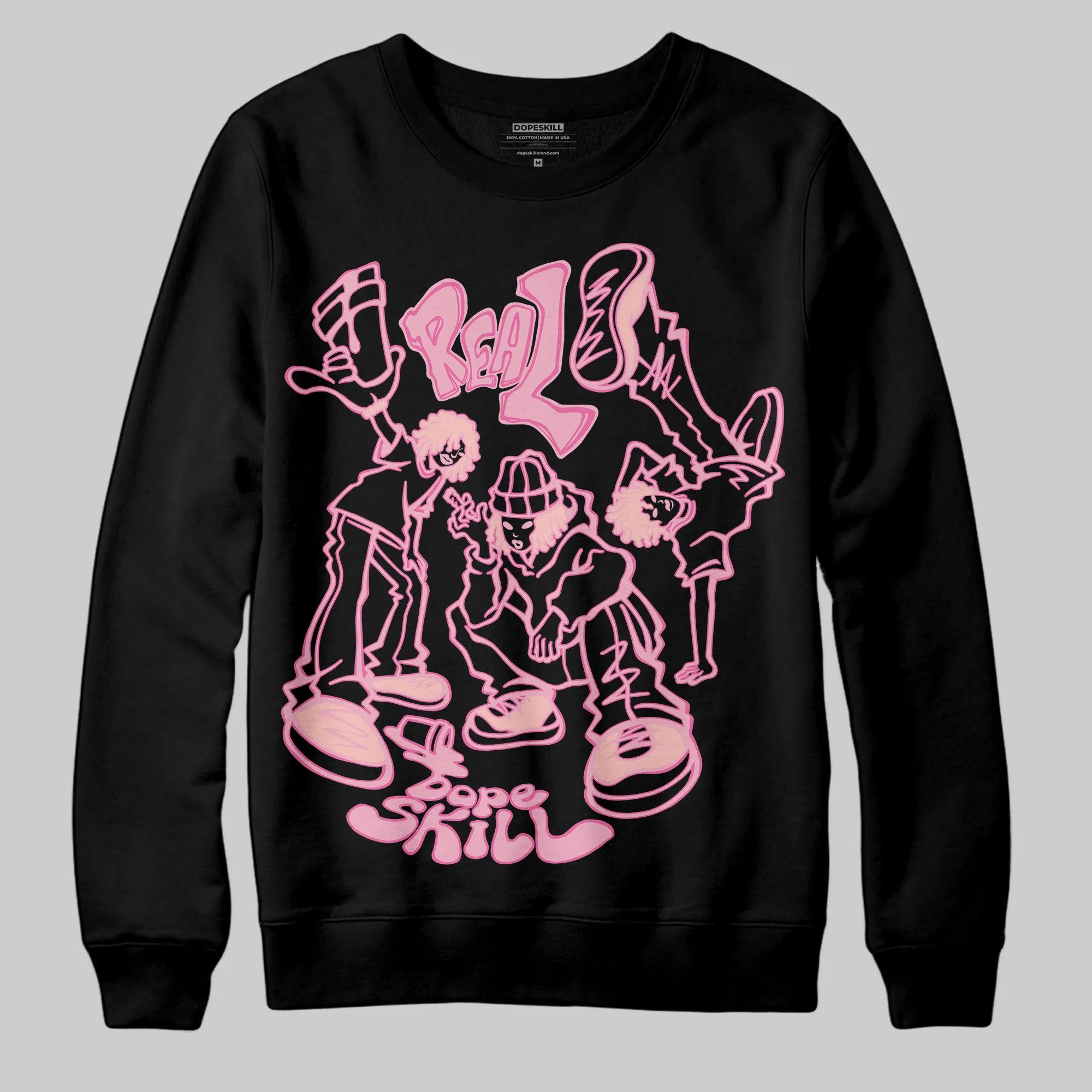 Stars Court White/Pink DopeSkill Sweatshirt Real Y2K Players Graphic sold by DopeSkill