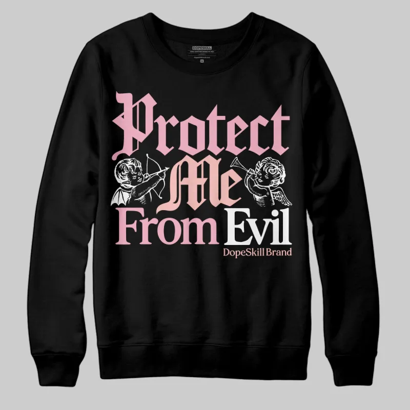 Stars Court White/Pink DopeSkill Sweatshirt Protect Me From Evil Graphic sold by DopeSkill