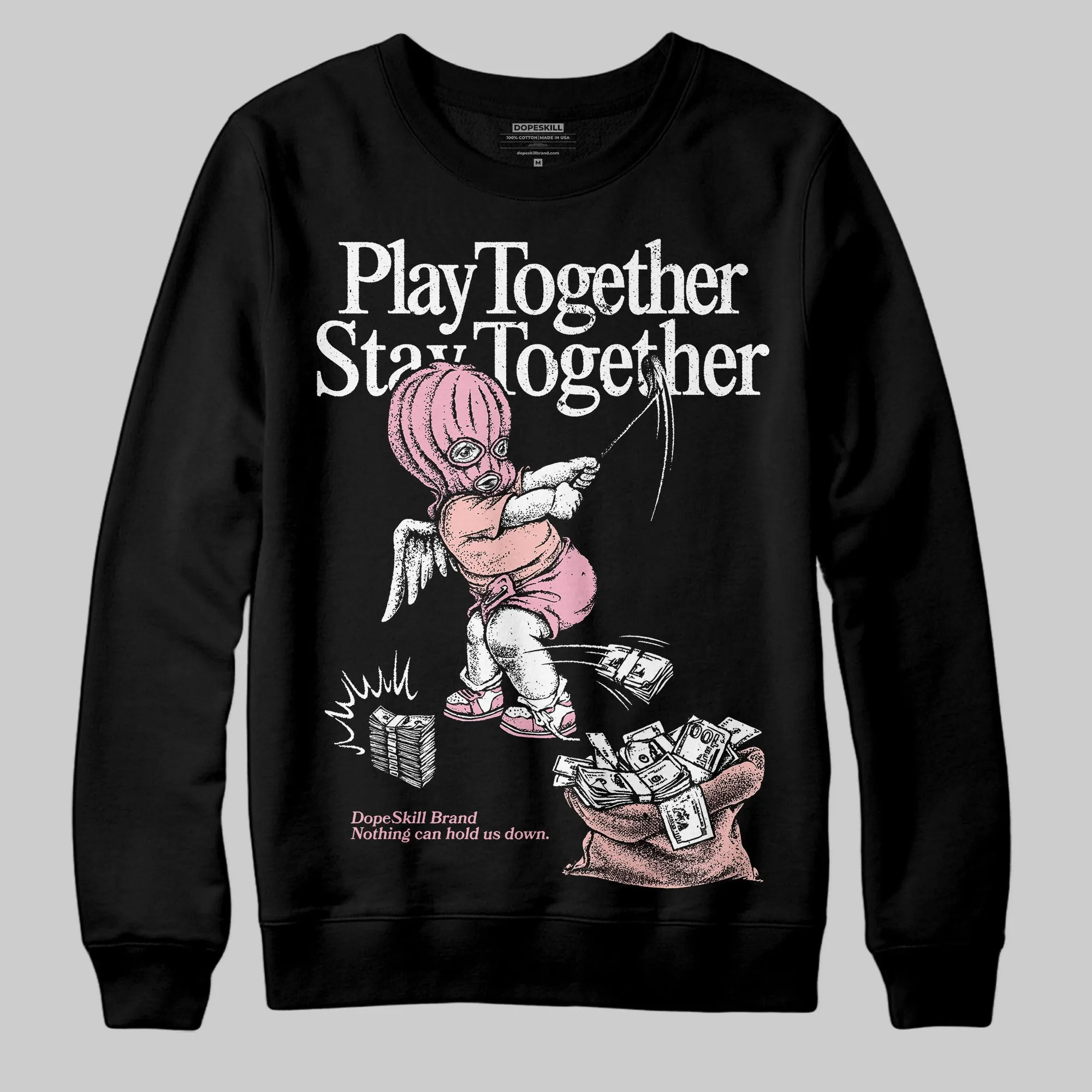 Stars Court White/Pink DopeSkill Sweatshirt Play together, Stay together Graphic sold by DopeSkill