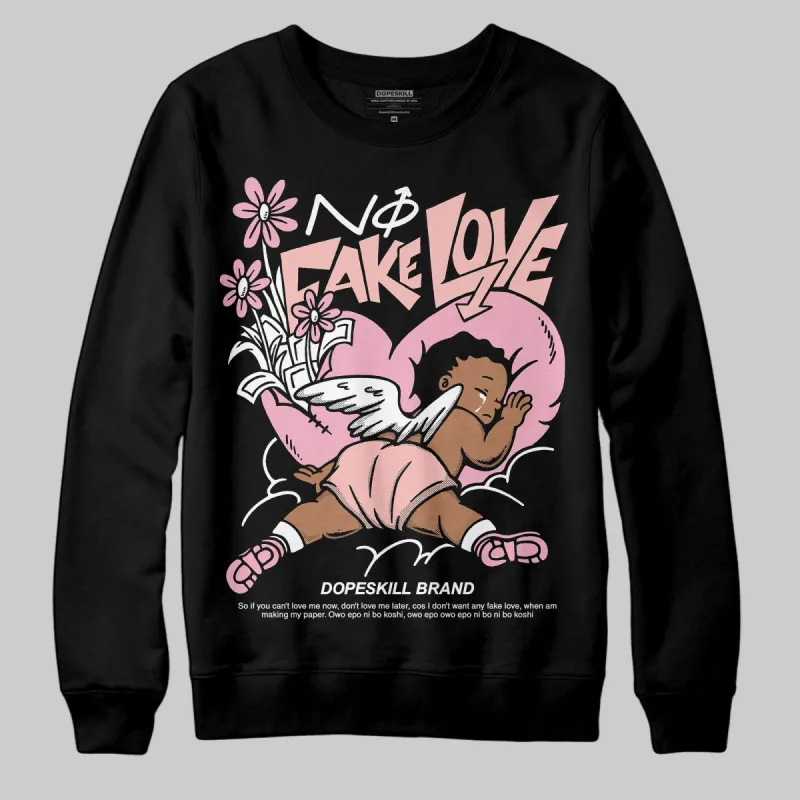 Stars Court White/Pink DopeSkill Sweatshirt No Fake Love Graphic sold by DopeSkill
