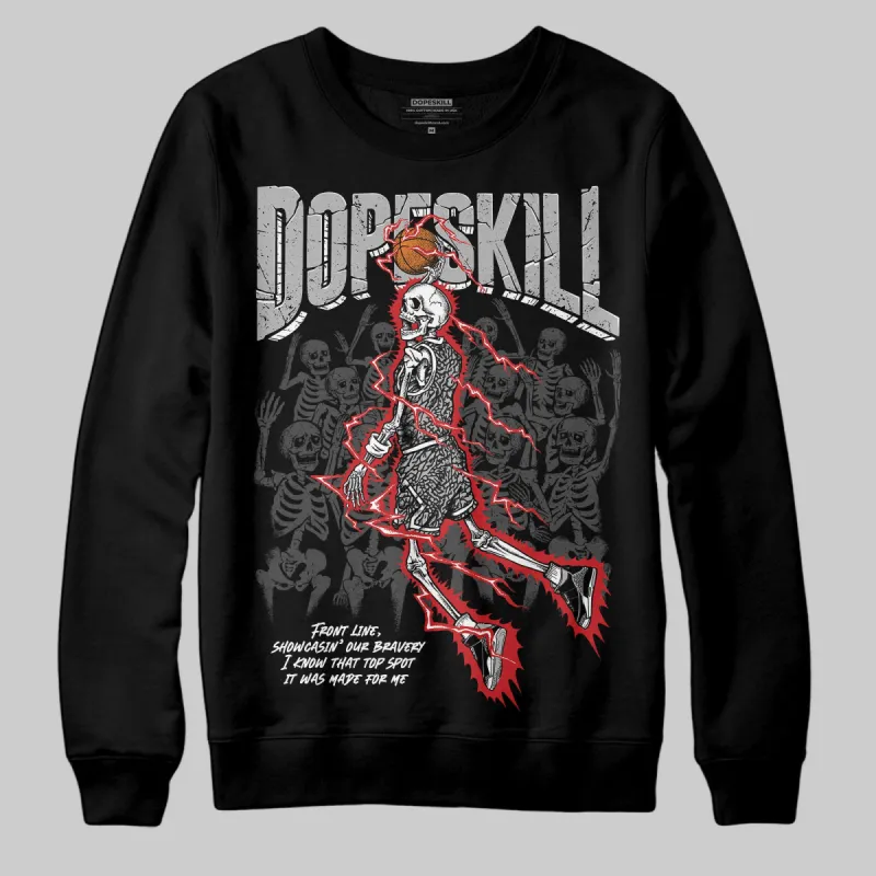 Black Cement 3s DopeSkill Sweatshirt Thunder Dunk Graphic sold by DopeSkill