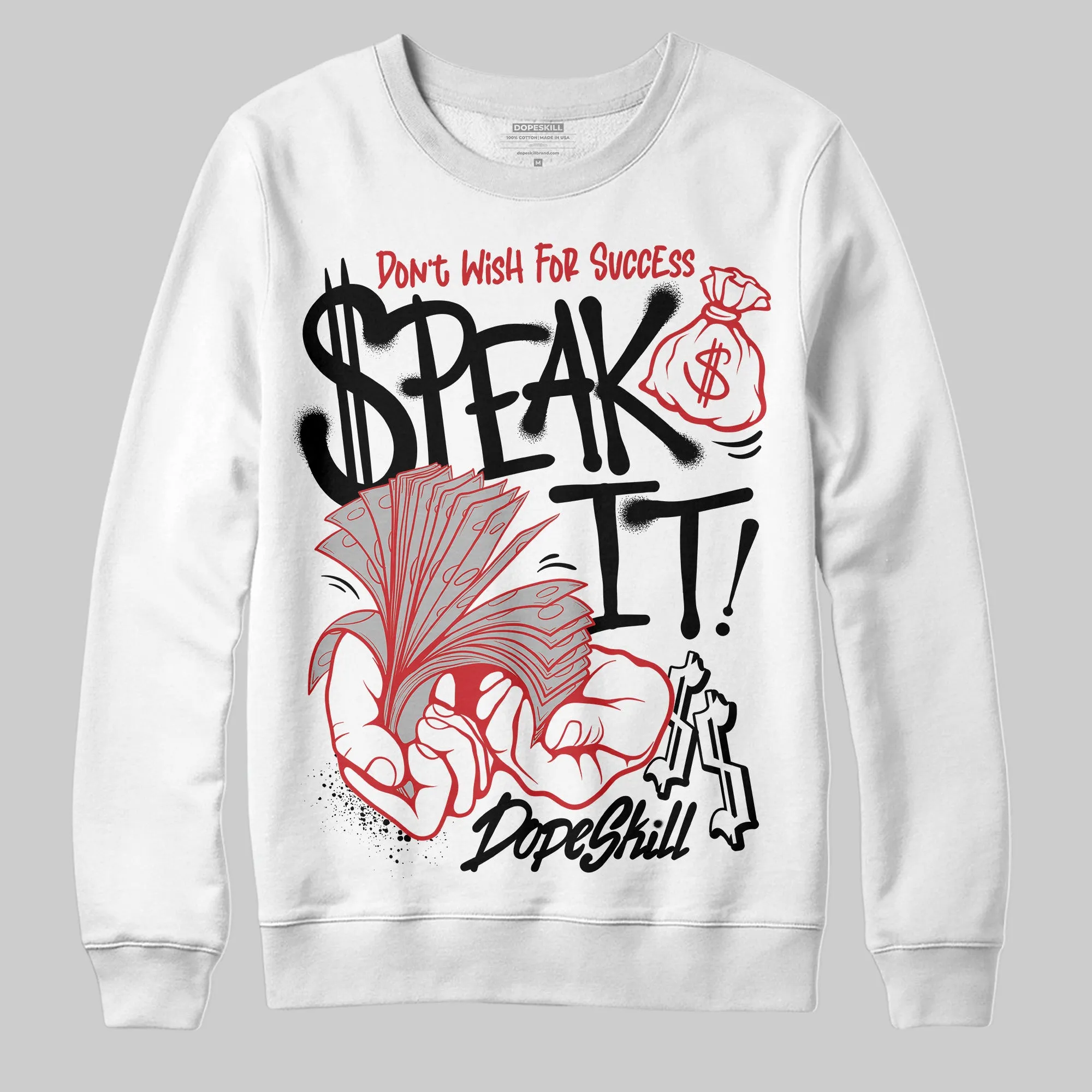 Black Cement 3s DopeSkill Sweatshirt Speak It Graphic sold by DopeSkill product image thumbnail 2