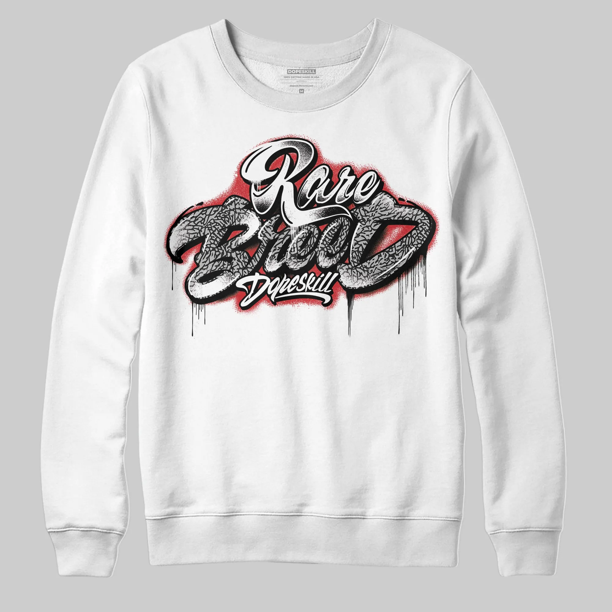 Black Cement 3s DopeSkill Sweatshirt Rare Breed Type Graphic sold by DopeSkill product image thumbnail 2