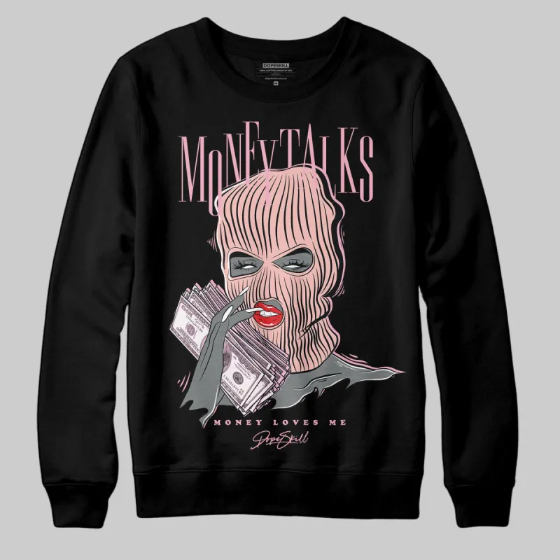 Stars Court White/Pink DopeSkill Sweatshirt Money Talks Graphic sold by DopeSkill