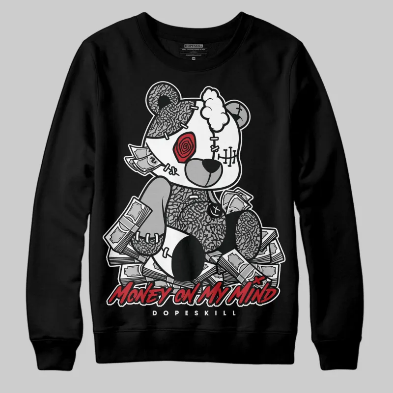 Black Cement 3s DopeSkill Sweatshirt MOMM Bear Graphic sold by DopeSkill