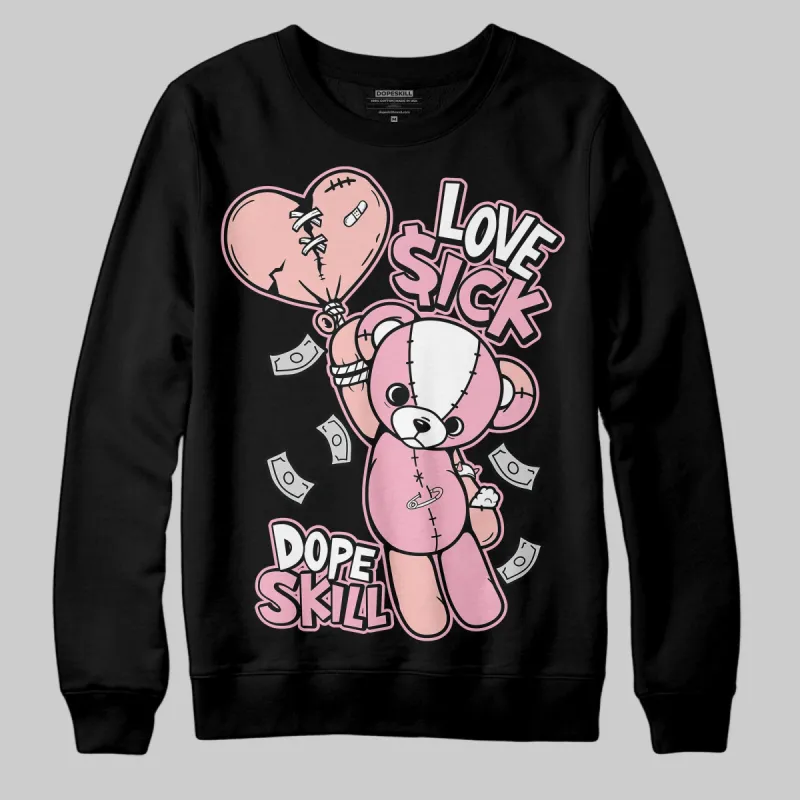 Stars Court White/Pink DopeSkill Sweatshirt Love Sick Graphic sold by DopeSkill