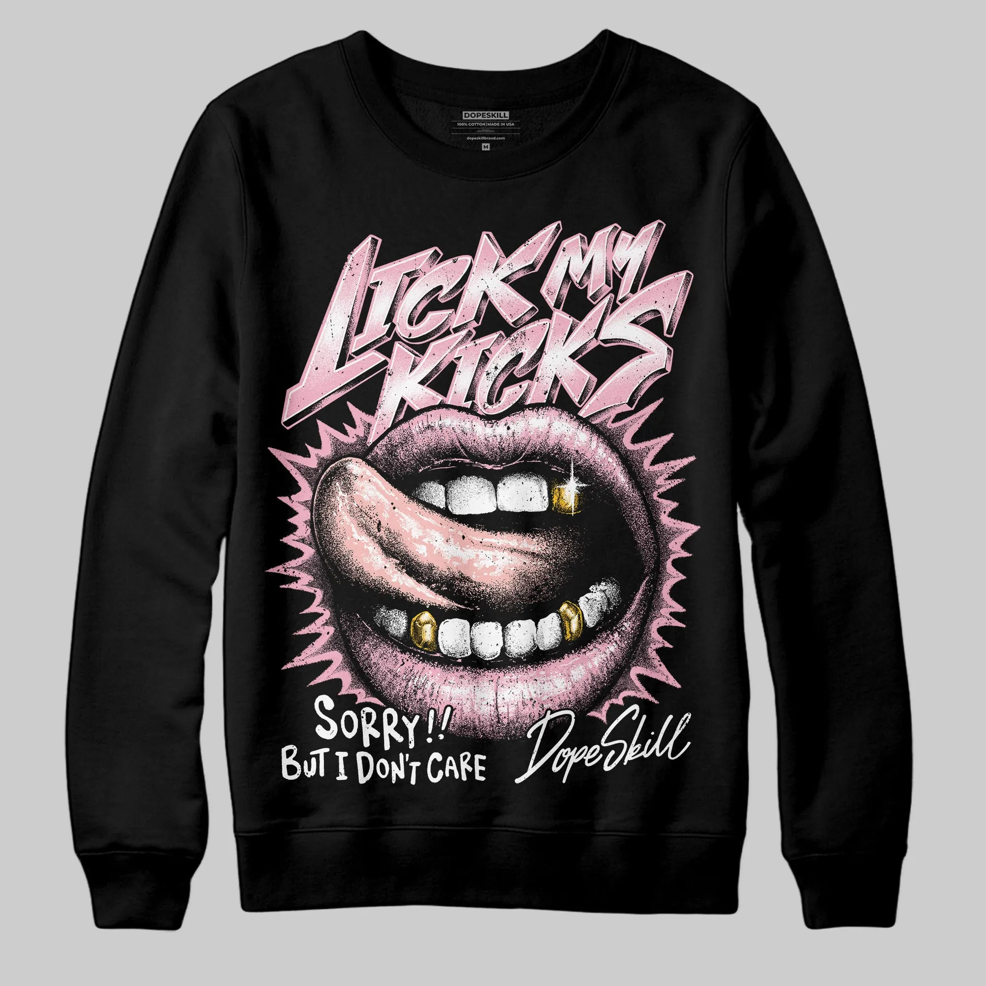 Stars Court White/Pink DopeSkill Sweatshirt Lick My Kicks Graphic sold by DopeSkill